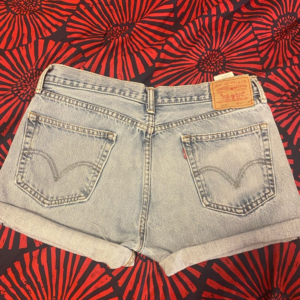 Levi’s cutoff 505 denim short. Size 34